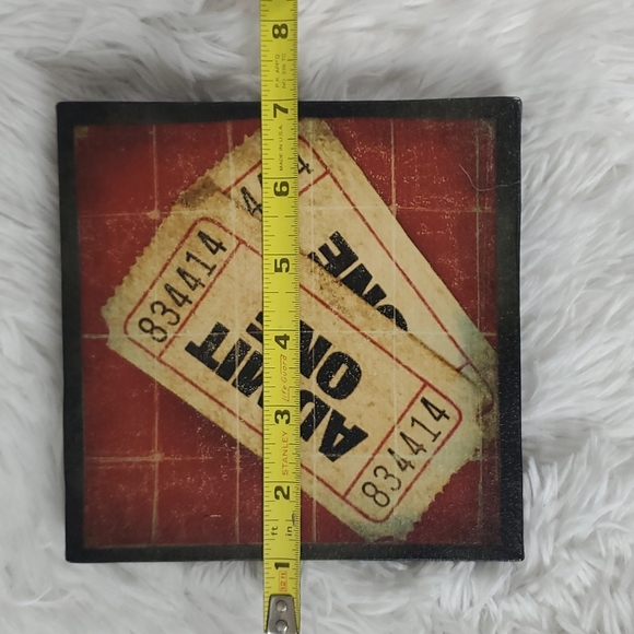 Wall Canvas Admit One Ticket Stubs - Picture 5 of 6